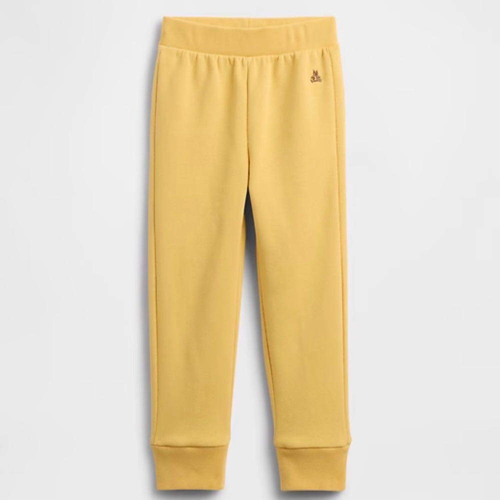 NWT babyGap Yellow Brannan Bear Pull-On Fleece Joggers